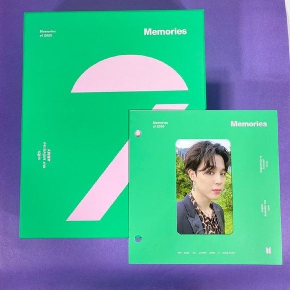 BTS Memories Of 2020 Blue-Rey DVD Boxset with Jimin Photocard
